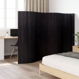 Berkfield Home Room Divider Black 165x600 cm Bamboo - thumbnail 2