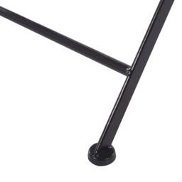 Wyld and Coco 2-Pack Black Folding Metal Chairs with Carved Backrests - thumbnail 8