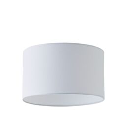 ValueLights Reni White Fabric Easy Fit Drum Ceiling Lamp Shade - Size: Large - thumbnail 8