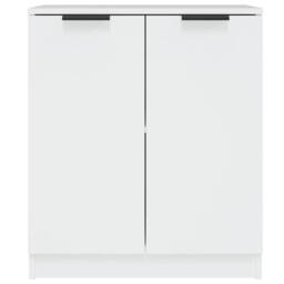 Berkfield Home Sideboards 2 pcs White 60x30x70 cm Engineered Wood - Size: 60 x 30 x 70 cm - thumbnail 4