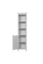 Living and Home Bathroom Freestanding Tall Cabinet with Door in White - thumbnail 5