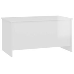 Berkfield Home Coffee Table High Gloss White 102x55.5x52.5 cm Engineered Wood - thumbnail 3