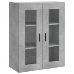 Berkfield Home Highboard Concrete Grey 69.5x34x180 cm Engineered Wood - thumbnail 5