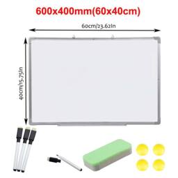 VOGREX Magnetic Whiteboard, Small/Large, Dry Erase, Office/School/Home in White - thumbnail 2