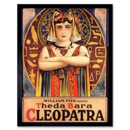 "Artery8 Film Movie Theda Bara Cleopatra Egyptian Fox 12x16"" Framed Art Print - Size: W12"" x H16""" - thumbnail 1