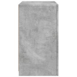 Berkfield Home Side Cabinets with LED Lights 2 pcs Concrete Grey Engineered Wood - thumbnail 9