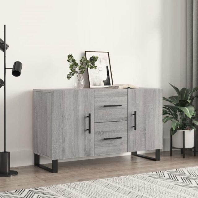 Berkfield Home Sideboard Grey Sonoma 100x36x60 cm Engineered Wood - Size: 100 x 36 x 60 cm - image 1