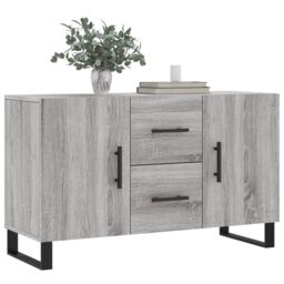 Berkfield Home Sideboard Grey Sonoma 100x36x60 cm Engineered Wood - Size: 100 x 36 x 60 cm - thumbnail 3