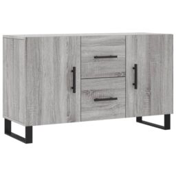 Berkfield Home Sideboard Grey Sonoma 100x36x60 cm Engineered Wood - Size: 100 x 36 x 60 cm - thumbnail 2