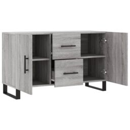 Berkfield Home Sideboard Grey Sonoma 100x36x60 cm Engineered Wood - Size: 100 x 36 x 60 cm - thumbnail 5