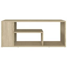 Berkfield Home Coffee Table Sonoma Oak 100x50x40 cm Engineered Wood in Brown - Size: 100 x 50 x 40 cm - thumbnail 4