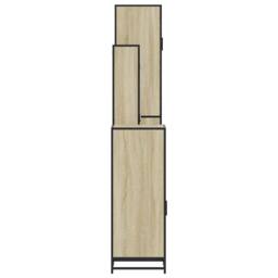 Berkfield Home Durable 4¬†Piece Bathroom Furniture Set¬†Sonoma Oak Engineered Wood in Light Beige - thumbnail 7