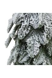 KDMD 40cm Frosted Nordic Snowy Fir Tree for Winter Decor in White - thumbnail 2