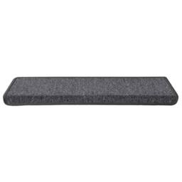 Berkfield Home Carpet Stair Treads 15 pcs 65x21x4 cm Grey & Black - Size: Medium - thumbnail 4
