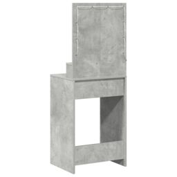 Berkfield Home Dressing Table with LED Lights - Concrete Grey - 50x41x135 cm - Size: 50 x 41 x 135 cm - thumbnail 6