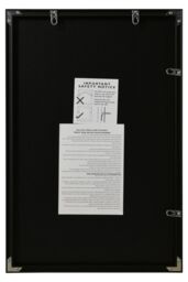 "MirrorOutlet Black Aluminium Edged Wall Mirror 16"" X 24"" (40CM X 60CM) - Size: 1 Pack" - thumbnail 6