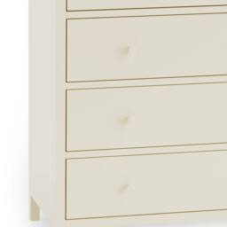 Cheshire Premium Ridgeway 5 Drawer Wide Chest - Ivory & Oak - thumbnail 5
