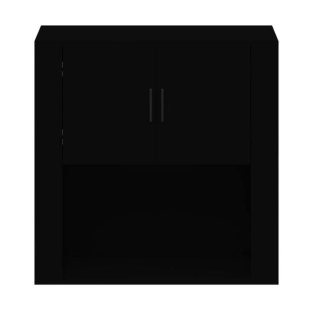 Berkfield Home Wall Cabinet Black 80x33x80 cm Engineered Wood - Size: 80 x 33 x 80 cm - image 1