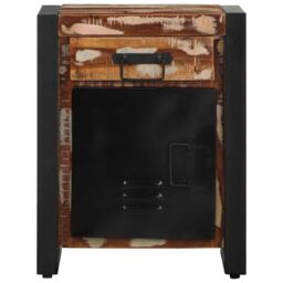Berkfield Home Bedside Cabinets 2 pcs Multicolour Solid Rough Wood Mango - thumbnail 4