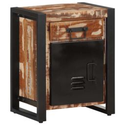Berkfield Home Bedside Cabinets 2 pcs Multicolour Solid Rough Wood Mango - thumbnail 2