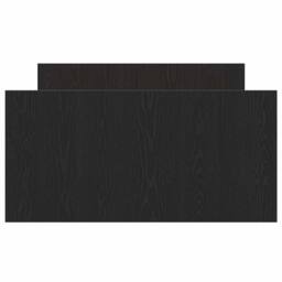 Berkfield Home Bed Frame without Mattress Black Oak 90x200 cm Engineered Wood - thumbnail 7