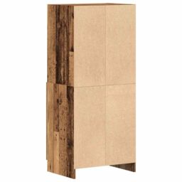 Berkfield Home Kitchen Cabinet Old Wood 57x41.5x131.5 cm Engineered Wood in Brown - thumbnail 7