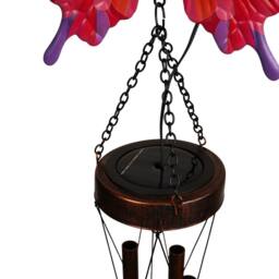 Country Living Butterfly Solar Windchime in Pink - thumbnail 5