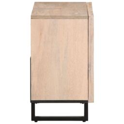 Berkfield Home Bathroom Sink Cabinet 62x34x58 cm Solid Wood Mango in Brown - Size: 62 x 34 x 58 cm - thumbnail 4