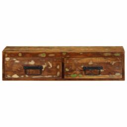 Berkfield Home Wall-mounted TV Cabinet 80x30x19 cm Solid Wood Reclaimed - Size: 80 x 30 x 19 cm - thumbnail 5