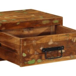 Berkfield Home Wall-mounted TV Cabinet 80x30x19 cm Solid Wood Reclaimed - Size: 80 x 30 x 19 cm - thumbnail 9