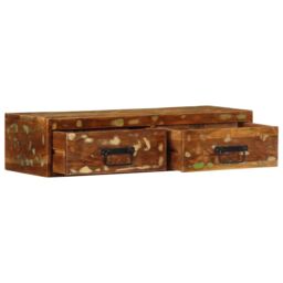 Berkfield Home Wall-mounted TV Cabinet 80x30x19 cm Solid Wood Reclaimed - Size: 80 x 30 x 19 cm - thumbnail 2