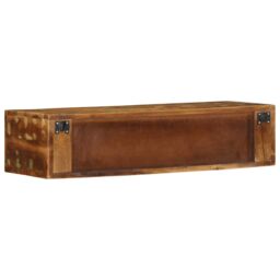 Berkfield Home Wall-mounted TV Cabinet 80x30x19 cm Solid Wood Reclaimed - Size: 80 x 30 x 19 cm - thumbnail 7