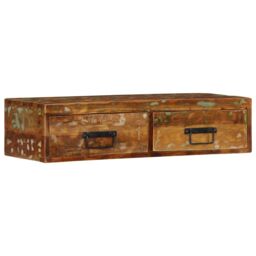 Berkfield Home Wall-mounted TV Cabinet 80x30x19 cm Solid Wood Reclaimed - Size: 80 x 30 x 19 cm - thumbnail 3