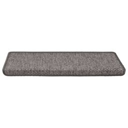 Berkfield Home Stair Mats Self-adhesive Sisal-Look 15 pcs 65x21x4 cm Grey & Beige - Size: Medium - thumbnail 4