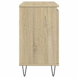 Berkfield Home Bathroom Cabinet Sonoma Oak 58x33x60 cm Engineered Wood in Light Brown - Size: 58 x 33 x 60 cm - thumbnail 5
