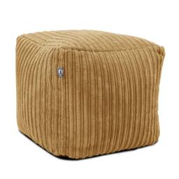 rucomfy Beanbags rucomfy Indoor Jumbo Cord Bean Bag Footstool - Cube Pouffe in Light Brown - thumbnail 4