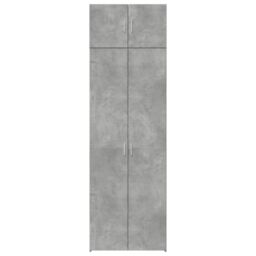 Berkfield Home Storage Cabinet Concrete Grey 70x42.5x225 cm Engineered Wood - thumbnail 4