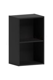 Home Discount Vida Designs Oxford 2 Tier Cube Bookcase Space-saving Storage in Black - thumbnail 6