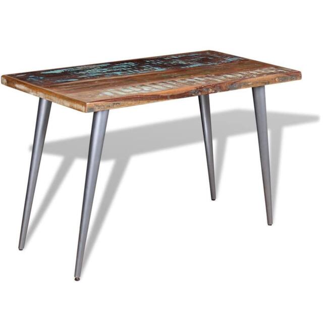 Berkfield Home Dining Table Solid Reclaimed Wood 120x60x76 cm - Size: 120 x 60 x 76 cm - image 1