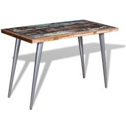Berkfield Home Dining Table Solid Reclaimed Wood 120x60x76 cm - Size: 120 x 60 x 76 cm - thumbnail 3