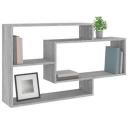 Berkfield Home Wall Shelf Grey Sonoma 104x20x58.5 cm Engineered Wood - thumbnail 5