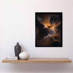 Artery8 Hubble Space Telescope Image Herbig-Haro Jet HH 24 Celestial Lightsaber In Milky Way Dust & Gas Clouds Birth Star Art Print Framed Poster - thumbnail 2
