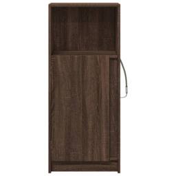 Berkfield Home Sideboard with LED Brown Oak 42.5x34x100 cm Engineered Wood - thumbnail 6