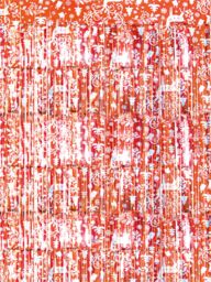 Netagon Shimmer Tinsel Curtain Reindeer Christmas Tree Design 3M x 1M Red - thumbnail 7
