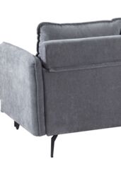 Living and Home 3-Seater Upholstered Corner Sectional Sofa in Grey - thumbnail 9