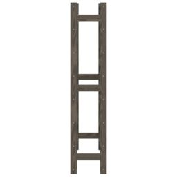 Berkfield Home Wine Rack for 56 Bottles Grey Solid Wood Pine - thumbnail 4