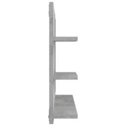Berkfield Home Durable Bathroom Mirror Concrete Grey 60x10.5x45 cm Engineered Wood - thumbnail 5