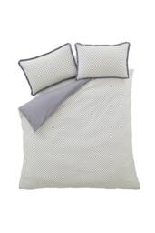 Bianca 'Amelie' 200 Thread Count Cotton Reversible Duvet Cover Set in Blue - Size: Double - thumbnail 6