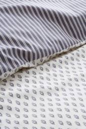 Bianca 'Amelie' 200 Thread Count Cotton Reversible Duvet Cover Set in Blue - Size: Double - thumbnail 5
