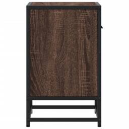 Berkfield Home Decorative Bedside Cabinets 2 pcs Brown Oak 40x31x50 cm Engineere - Size: 40 x 31 x 50 cm - thumbnail 7